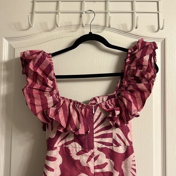 Elegant Pink Ruffle Dress - Picture 7 of 8